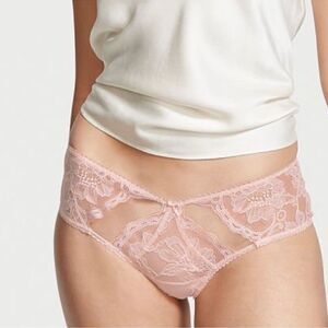 NWT Victoria’s Secret core lace peekaboo pink panty M